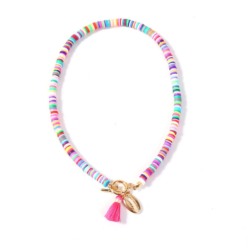 Bohemian Shell Necklace Female Tassel Wild Sweet Necklace