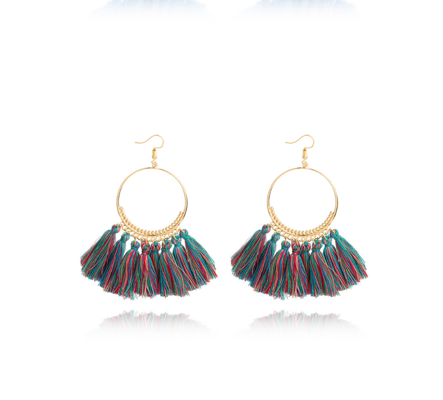 Big Round Drop Dangle Earrings