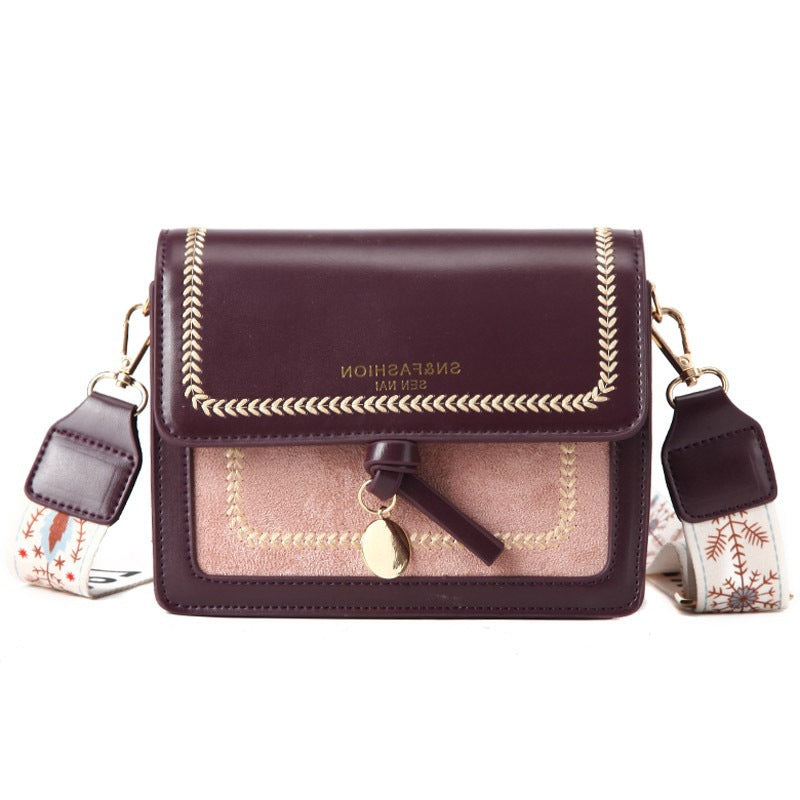 Crossbody Bag With Square Shoulder Strap